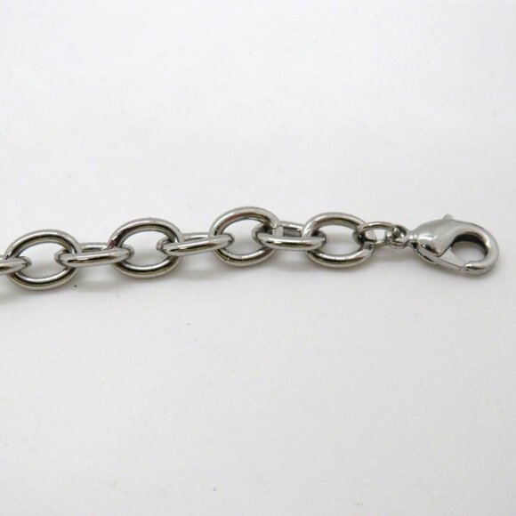 New York City Charm Bracelet Statue Of Liberty Star Letters Silver Tone Chain - Picture 9 of 11